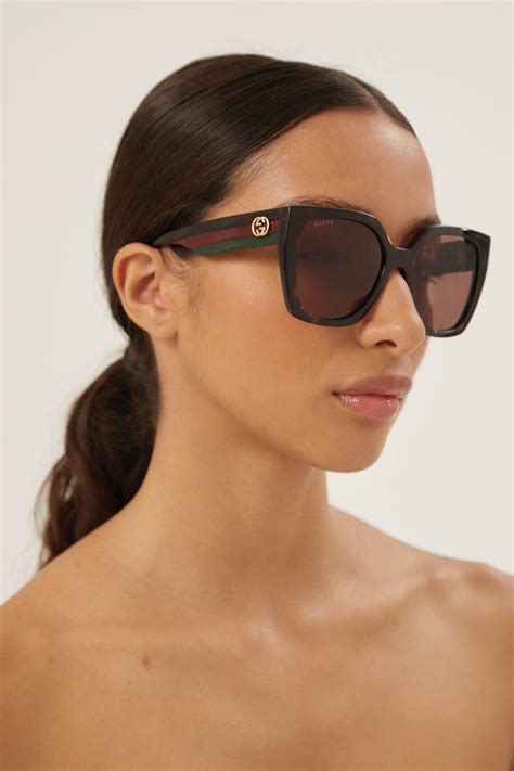 gucci round gradient acetate sunglasses|Gucci havana square sunglasses.